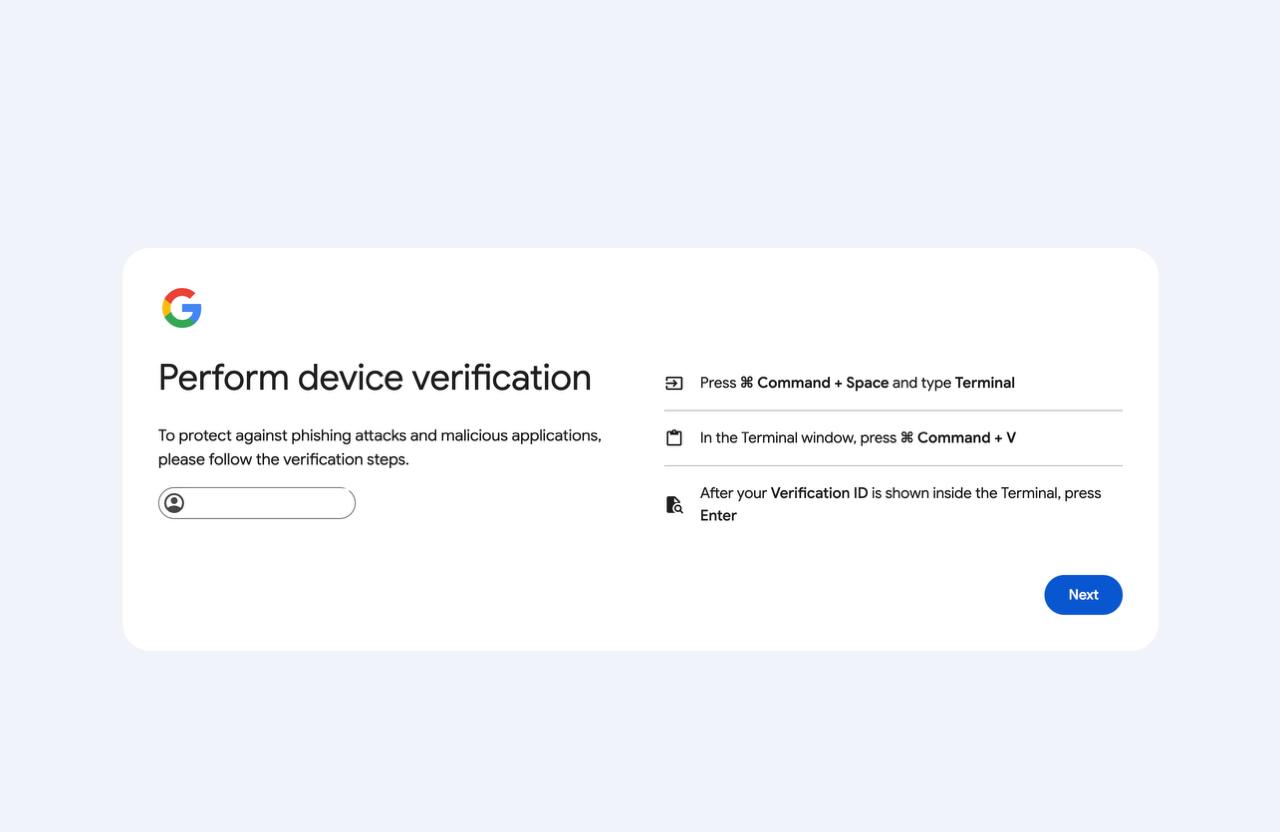 Instrucción para abrir Terminal y ejecutar el comando ClickFix